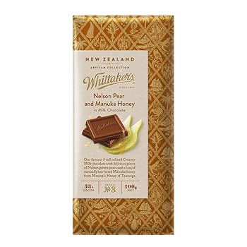 板チョコ Amazon | ウィッタカー Wittakers 板チョコ ペア＆マヌカハニー